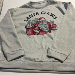 Santa Claws Sweatshirt Size 2XL Party Ugly Sweater Contest
